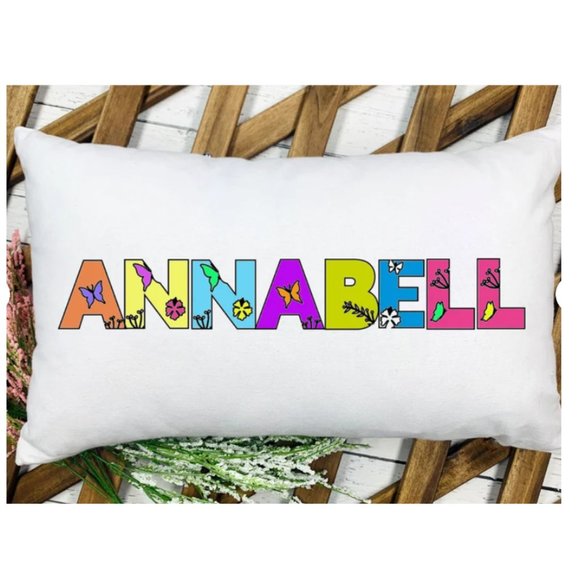 Butterfly Pillowcase to Color, Personalized Name & Font, Party Favor, Kids Fun - Picture 1 of 2